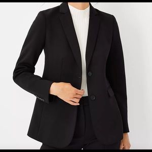 ann taylor black blazer business suit